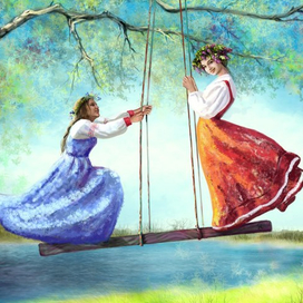 Весенние качели