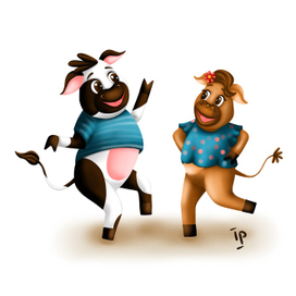 Танцующие телята