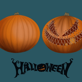 Арт для праздника Хеллоуин 