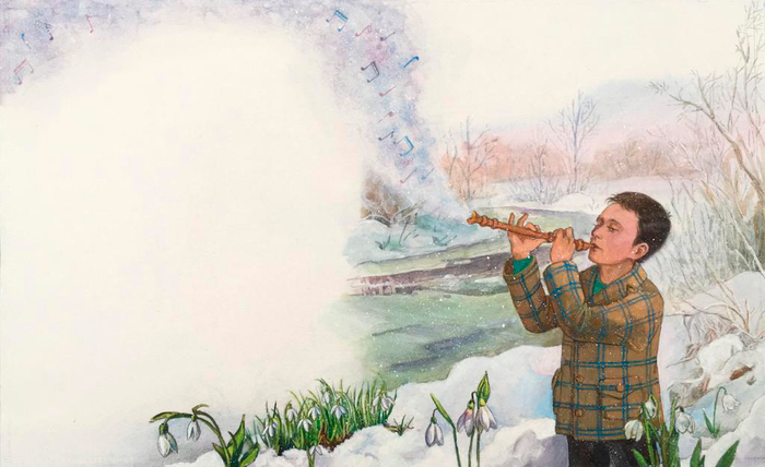 Илл. к сказке Ю.Лавряшиной "Рахманинов и снежный друг"