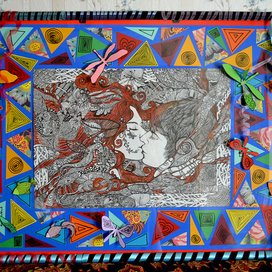 "Русалка с рыжими волосами".