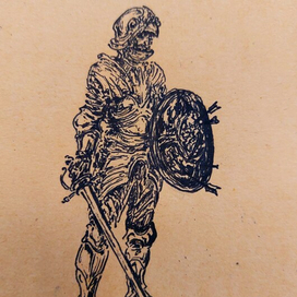 Глава королевский пикенеров в петушином шлеме