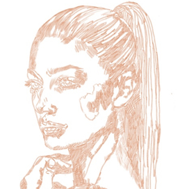 Портрет штриховкой