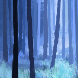 forest blue light