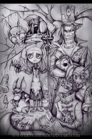 Алиса в тёмной стране чудес.