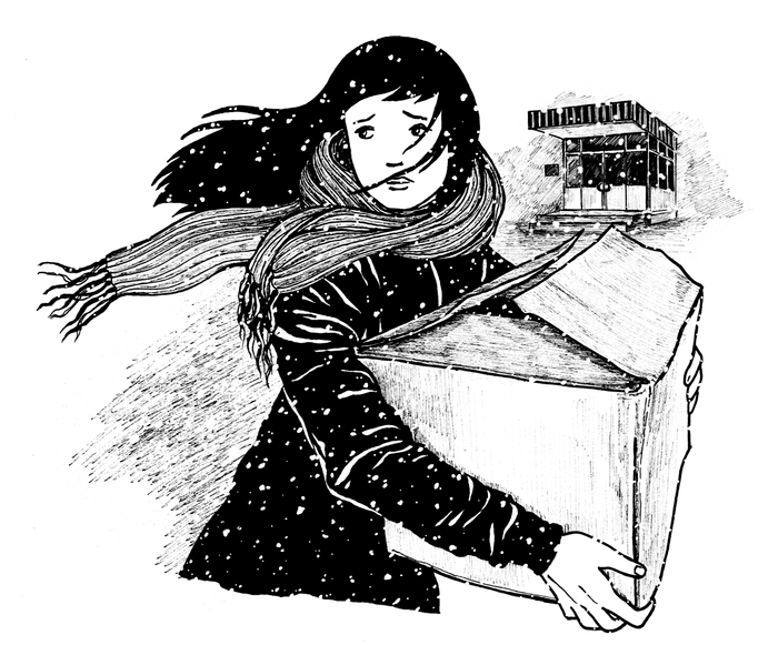 Иллюстрация для романа Дэвида Алмонда "Небоглазка"