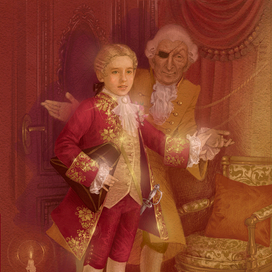 Господин Дроссельмейер с племянником (Щелкунчиком) 