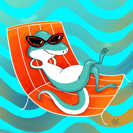 Ленивый ящер