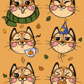 Открытка с барсучками 