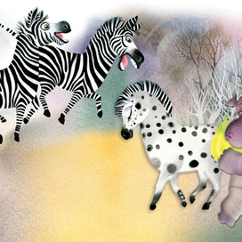 Зебра в крапинку