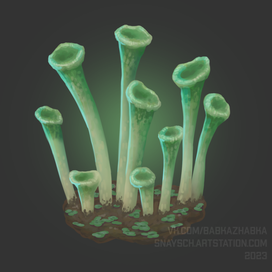 Зеленые грибочки