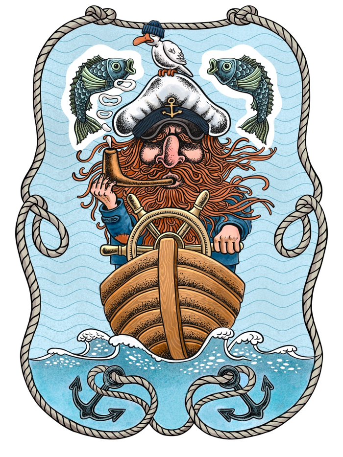 Моряк с трубкой