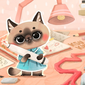 Кошка иллюстратор