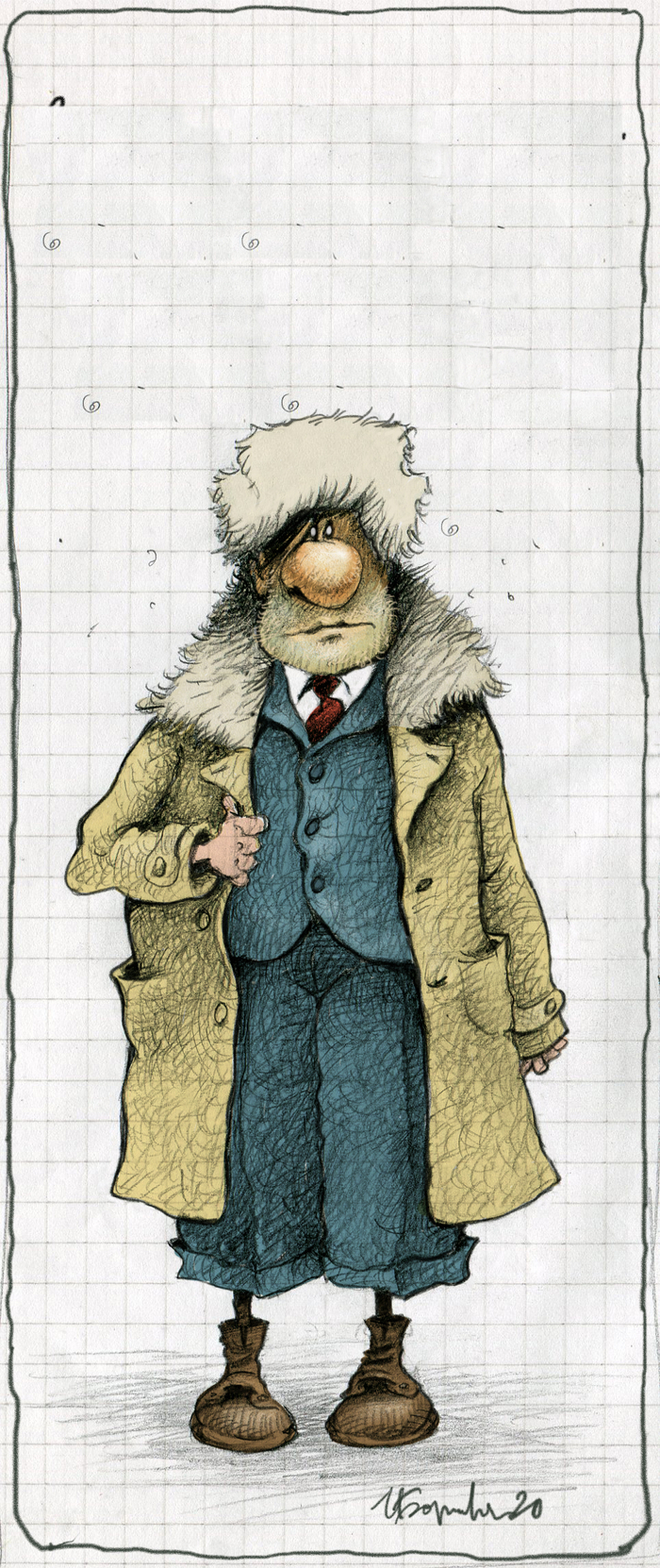 Парень в пальто