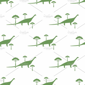 Динозавр и араукарии