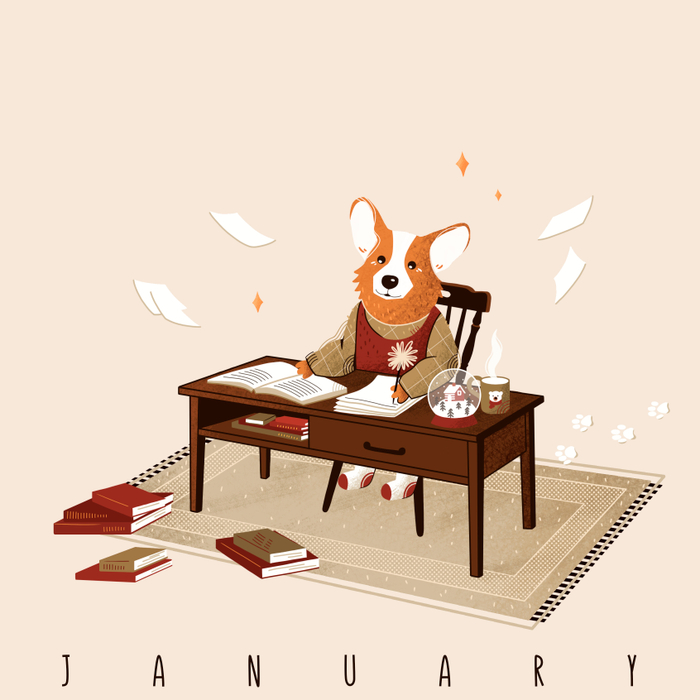 Иллюстрация для календаря (Январь)