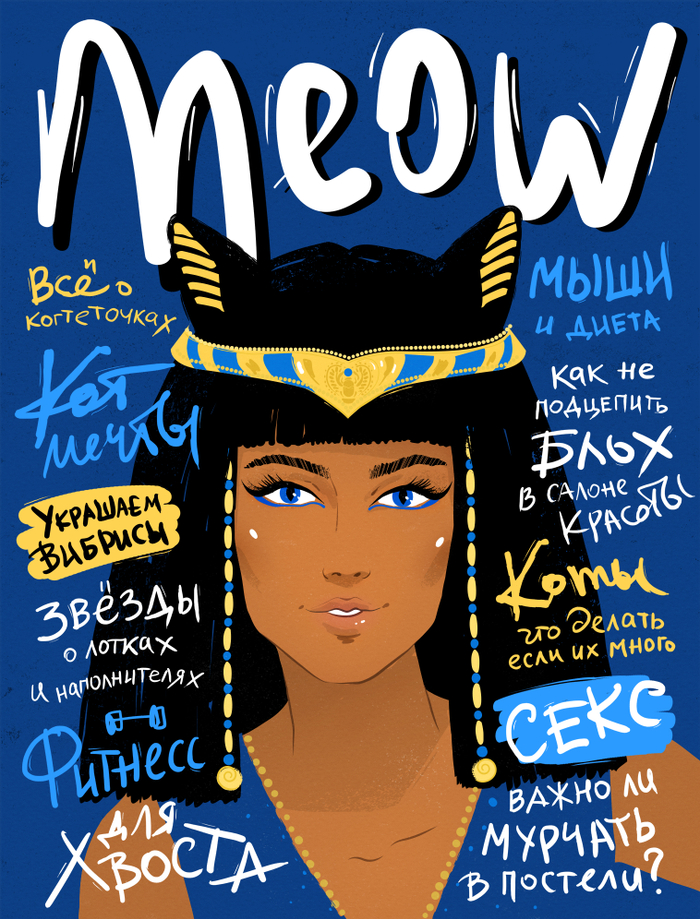 Обложка гламурного журнала для котэ ;-)