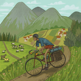 велосипедист Ваня