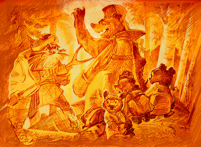 Сказки Пушкина. Медведиха