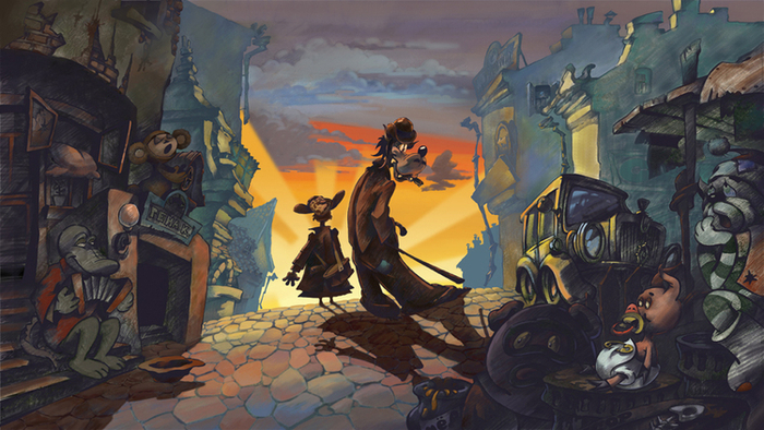 Заяц и волк