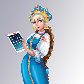 Девица с Айпадом