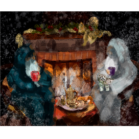 Посиделки у камина