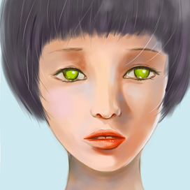 Девушка с зелеными глазами