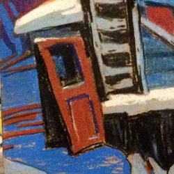 Сгоревший дом