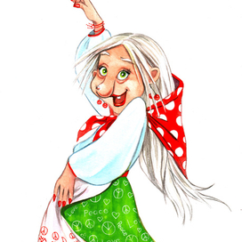 Баба Яга пацифист.