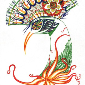 Экзотический павлин