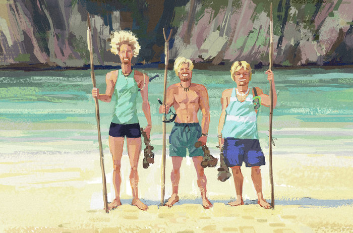 Кадр из к/ф "Пляж 2000г." 