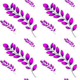 Розовые веточки на белом фоне