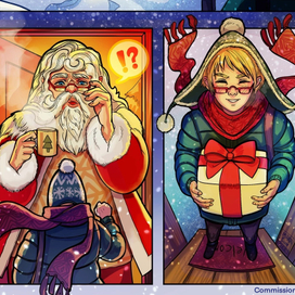 Комикс на рождественскую тему