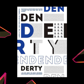 Постер музыкальной группы "DenDerty"