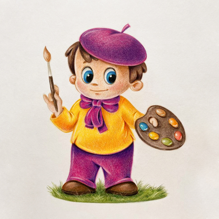 Тюбик - художник - персонаж сказочных повестей Николая Носова