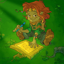 Юный лесной художник