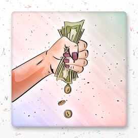 Иллюстрация "Выжать из денег максимум"