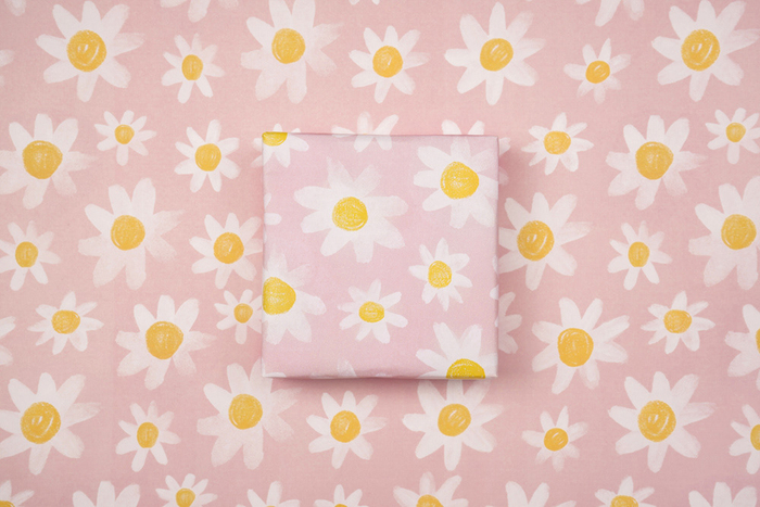 Паттерн для бумаги "Ромашка"