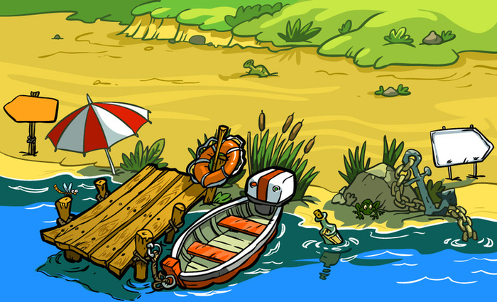 "Река". Фон для онлайн игры