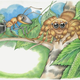 Муравей и паучок