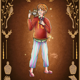 Фан-арт по "Гарри Поттеру", "Рон"