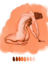 Рисунок с фото "под сангину" :)