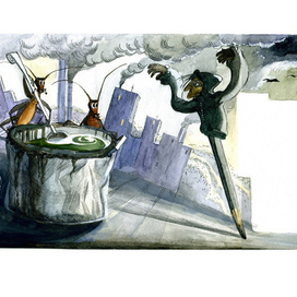 Макет и иллюстрации к книге-сказке