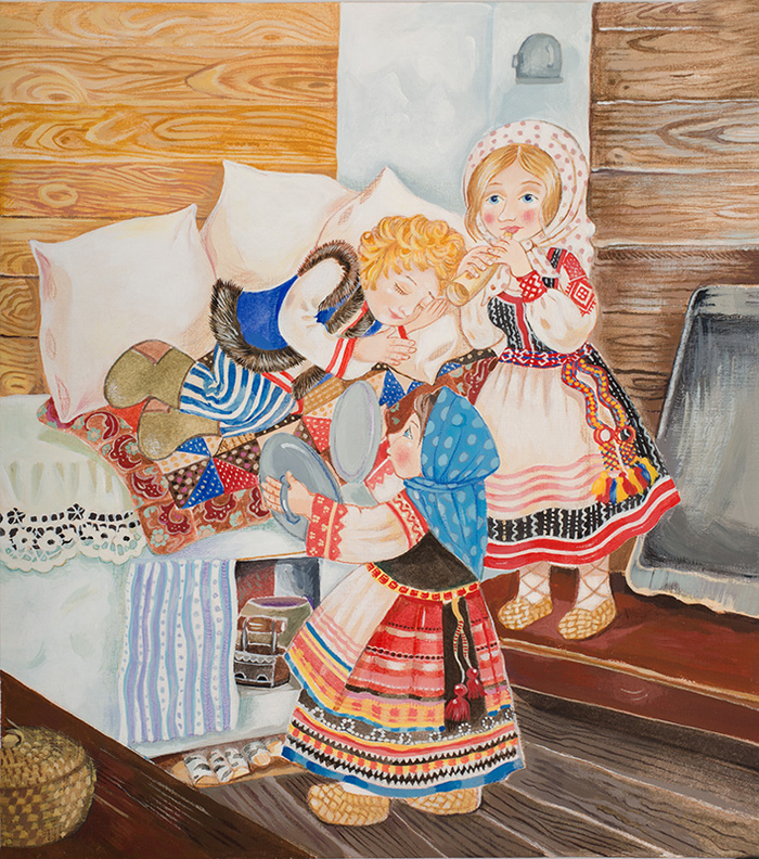 Иллюстрация к сказке По щучьему веленью