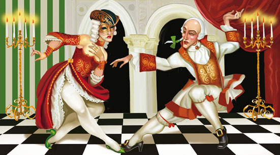 Этикетка в стиле Хуареза Мачадо 