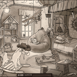 Скетч  локации "Детская комната".