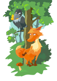 Ворона и лиса