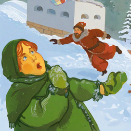 Емеля на печи