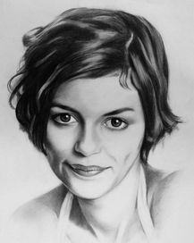 Audrey Tautou - Одри Тоту - карандаш