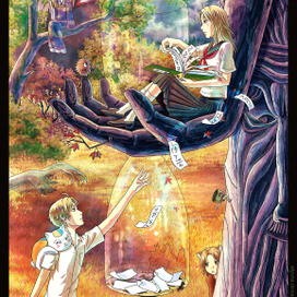 Иллюстрация к аниме Natsume Yuujinchou